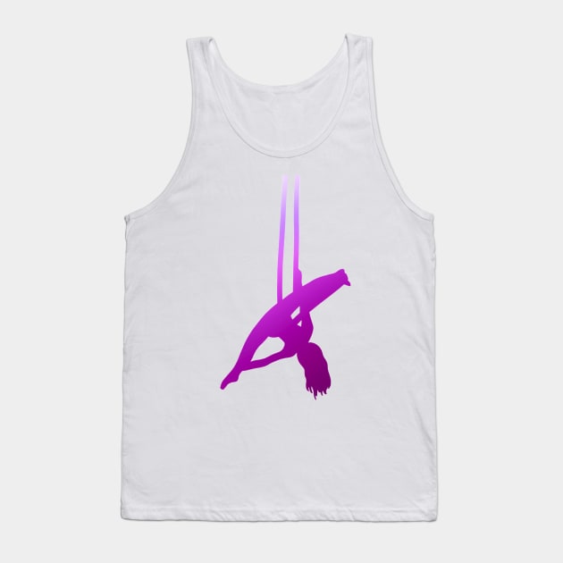 An aerialist doing silks Tank Top by artsyreader